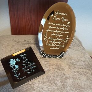 Decorative Plaque Set with Sentimental Quotes